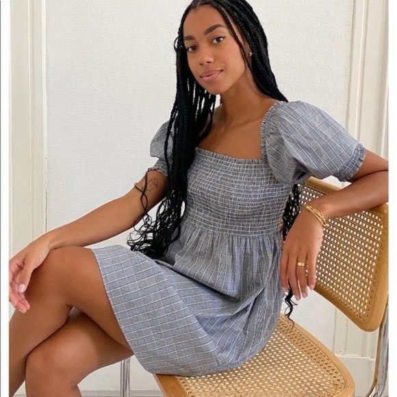 Hill House Home Athena Dress in Tai Check - Picture 1 of 6